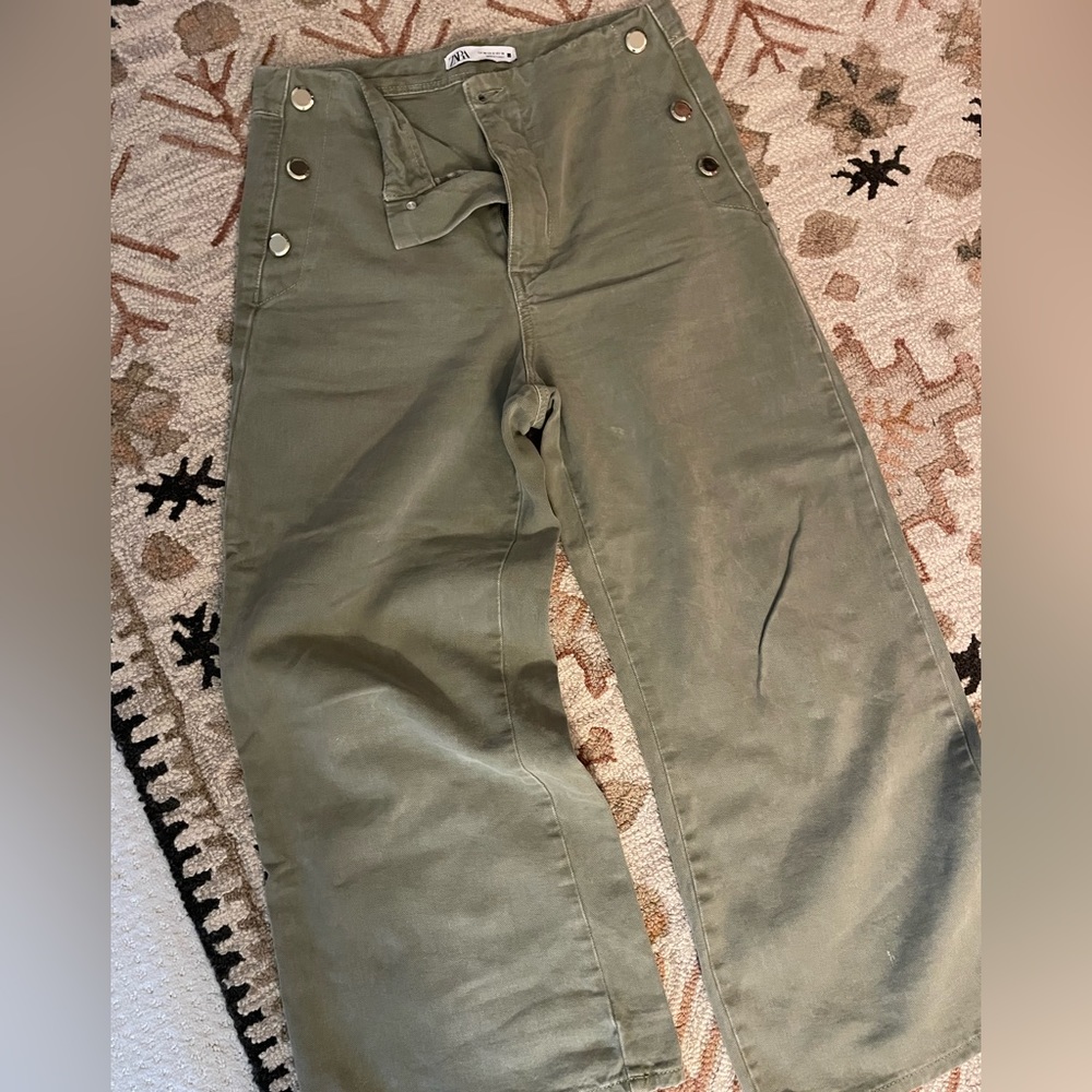 Zara Wide Leg Sailor Culotte Pant